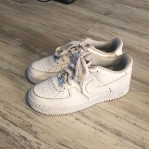 All White Air Force Ones.